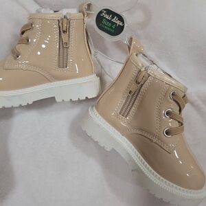 Tan Kids Boots